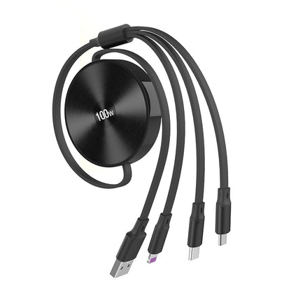 Câble rétractable 3-en-1 USB-C Lightning Micro-USB Packune – photo 5
