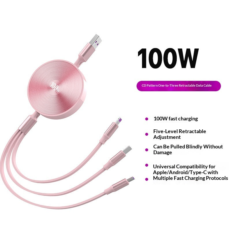 Câble rétractable 3-en-1 USB-C Lightning Micro-USB Packune – photo 10